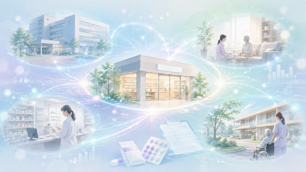 地域連携薬局の2026年認定要件と2027年改正のイメージ
