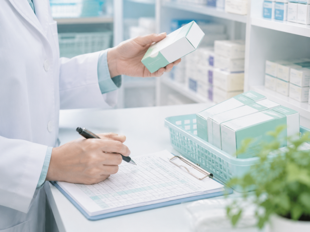 モビコール自主回収に対応する薬剤師のイメージ