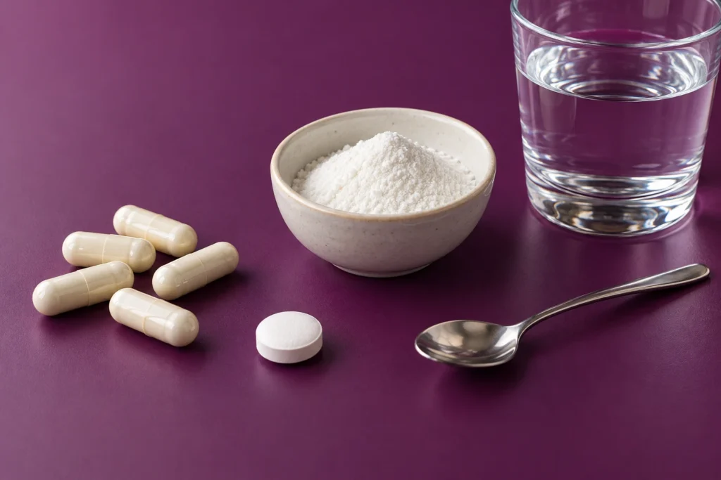 カプセルと錠剤と粉薬で表現した剤形の選択肢 |