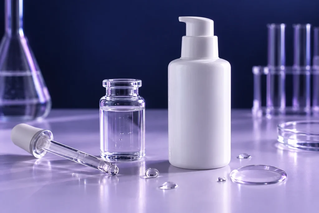 保湿剤の容器とガラス器具で表したニトロソアミンの品質管理